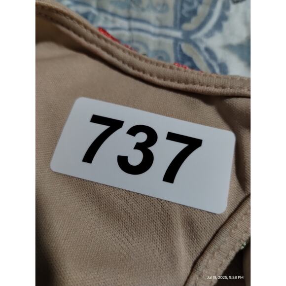 Beige by eci Embroidered Floral Women's size XL Mesh Colorful Fairy Mini Dress - Picture 10 of 10